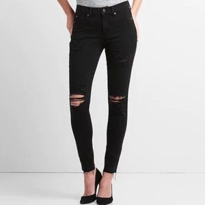 Gap Mid Rise Cropped Skinny Jeans 360 Stretch